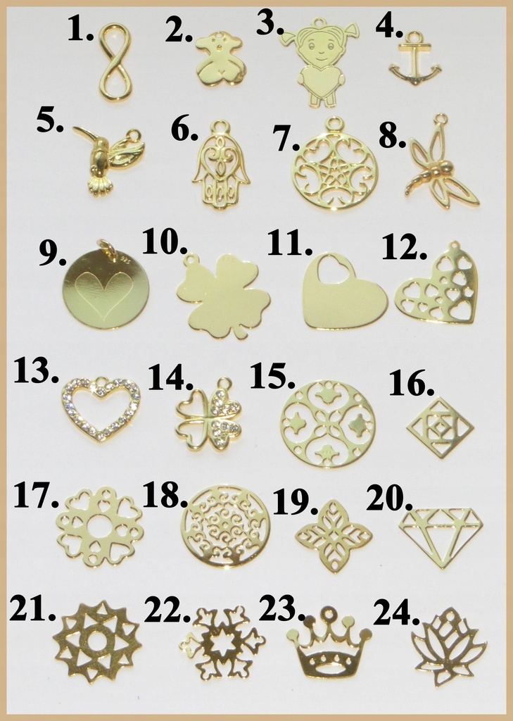 Wisiorek zawieszka CELEBRYTKA CHARMS srebro 925 24 Materiał Srebro