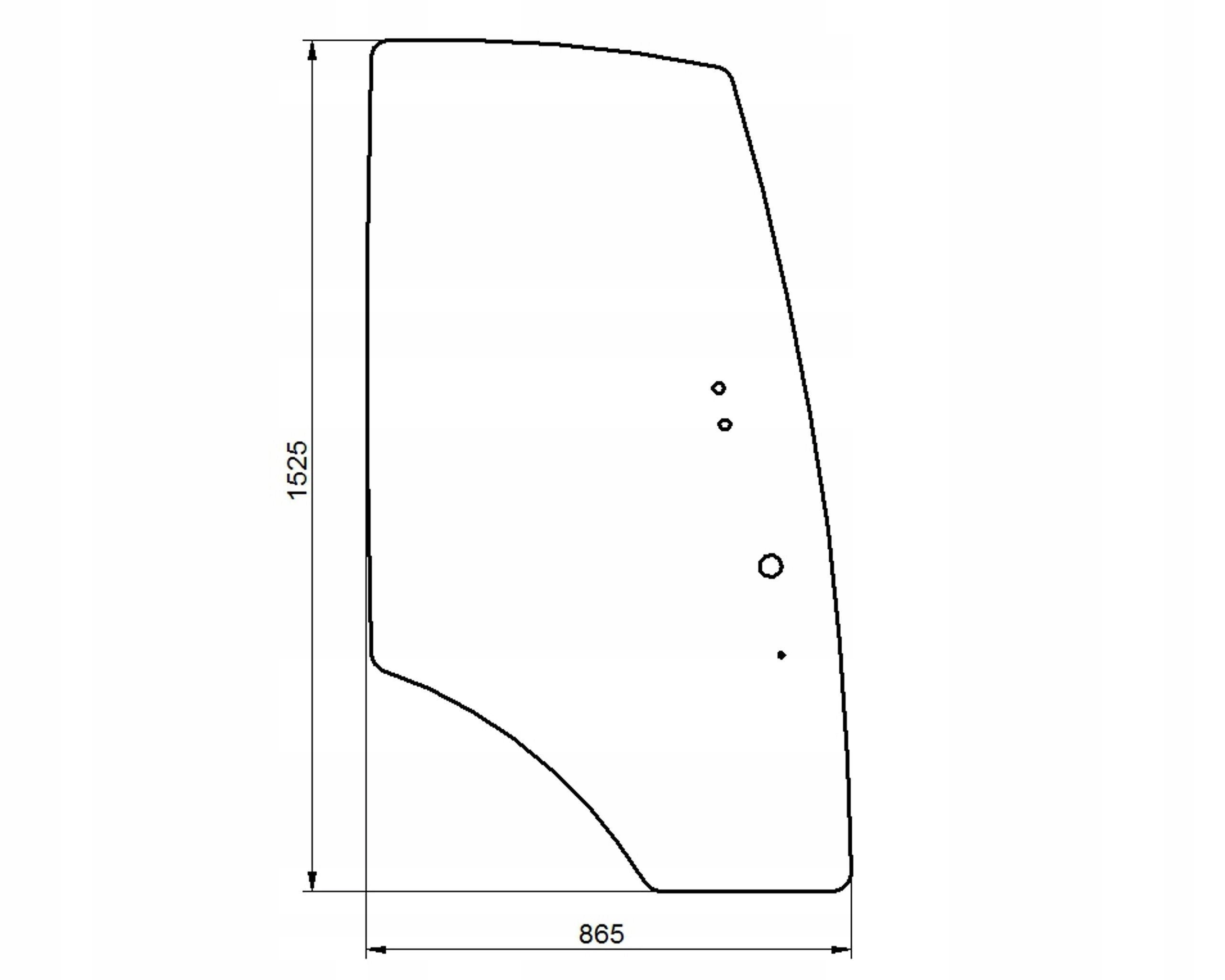 Sklo Komatsu dveře 312605731