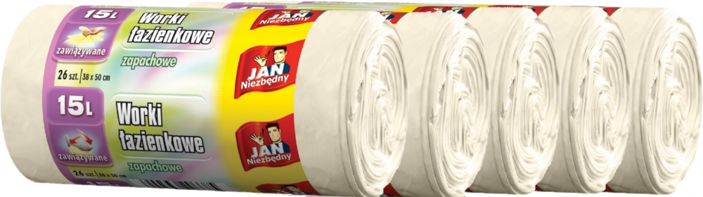 

Jan Niezbędny worki do łazienki 15l x 5 opakowań