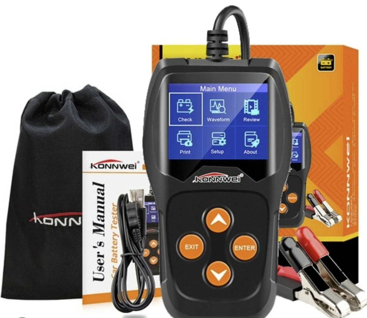 

Tester Baterii Akumulatorów 12V 6V KW600 Polski