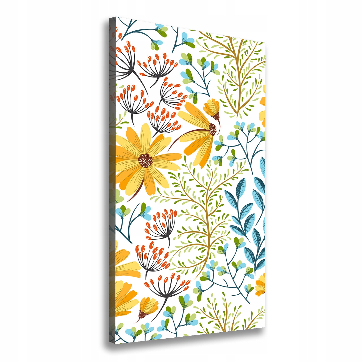 Fotoobraz canvas do obývacího pokoje Polní květiny 60x120