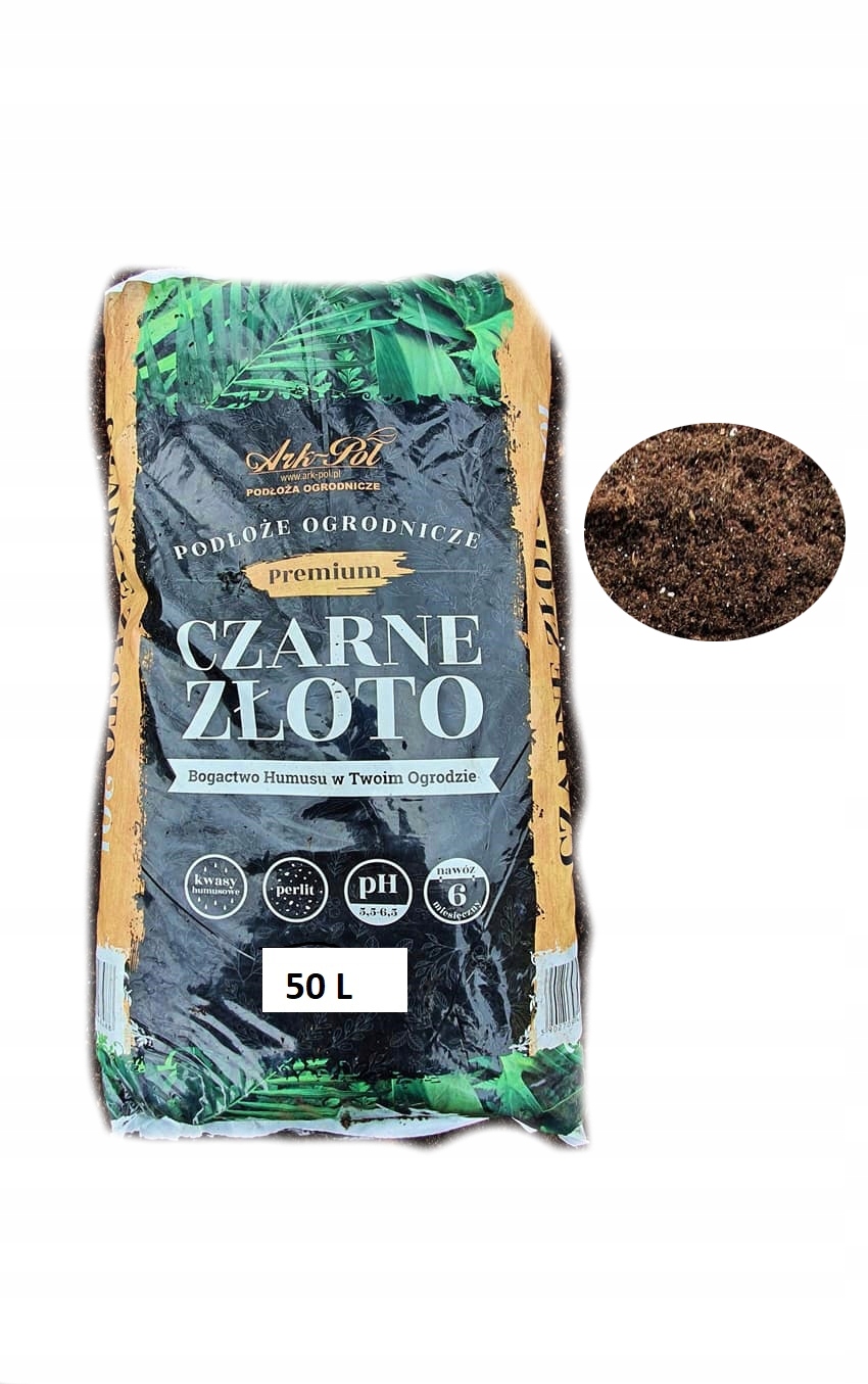 

Ziemia Czarne Złoto kwasy humusowe nawóz 50 l