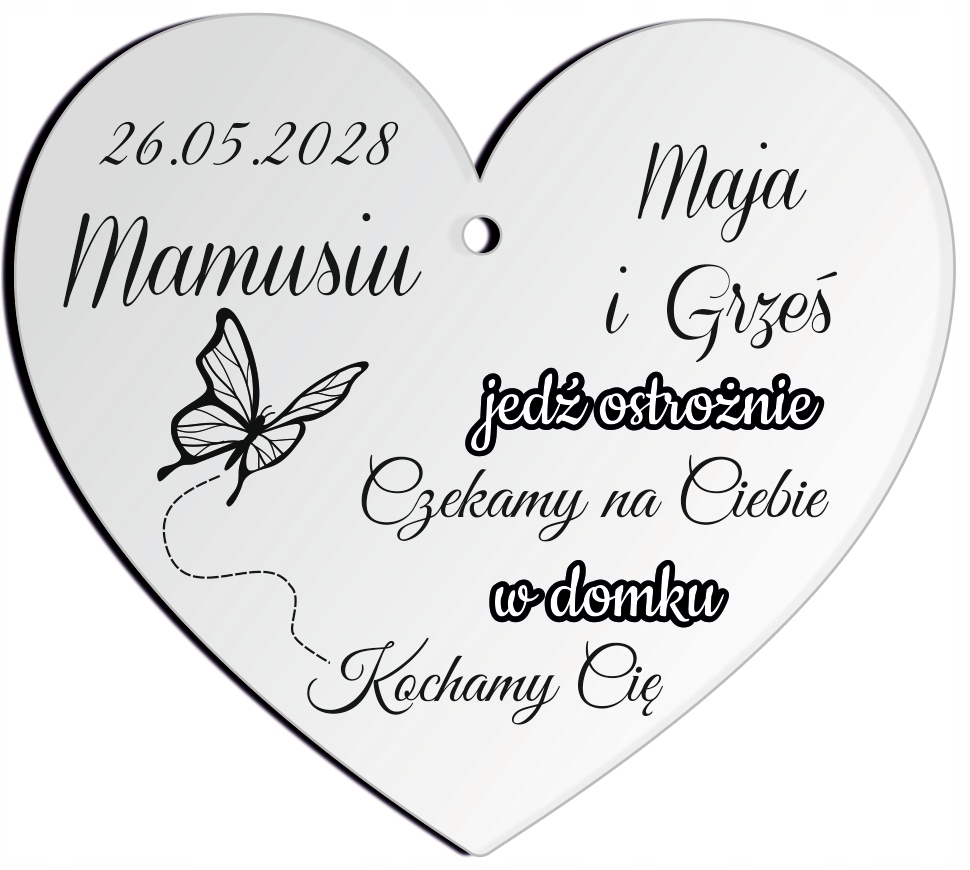 

Zawieszka do Auta Samochodu Dzień Mamy