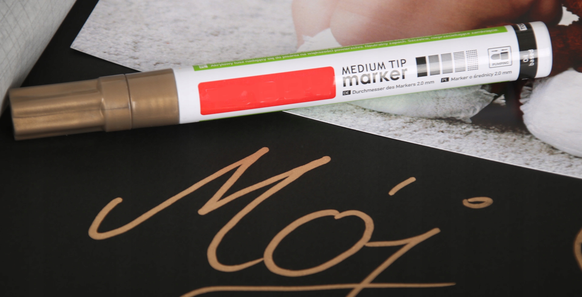 Marker pisak do albumów złoty Producent KA