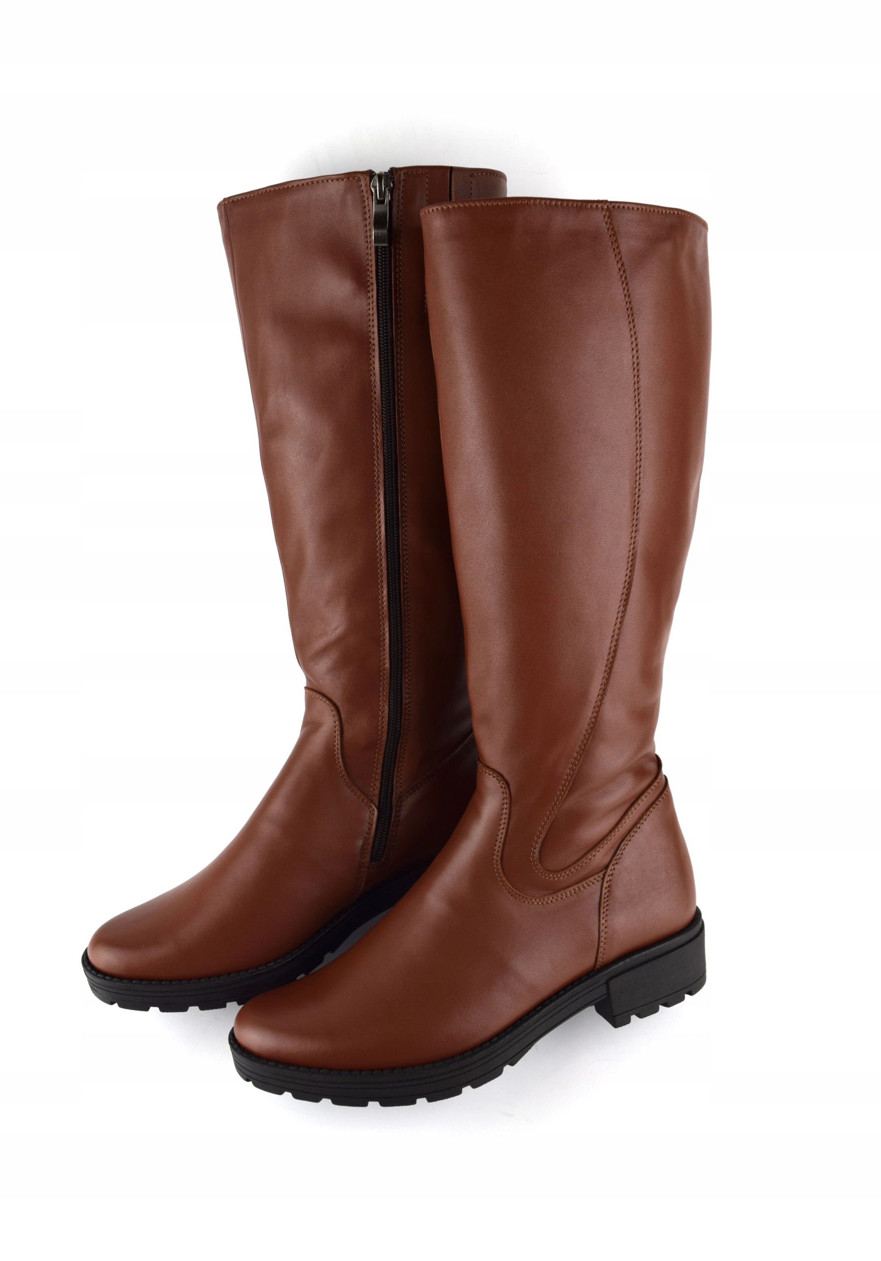 BTK-Kozaki SALMA-1A szeroka łydka skóra zamek r 37 Rozmiar 37