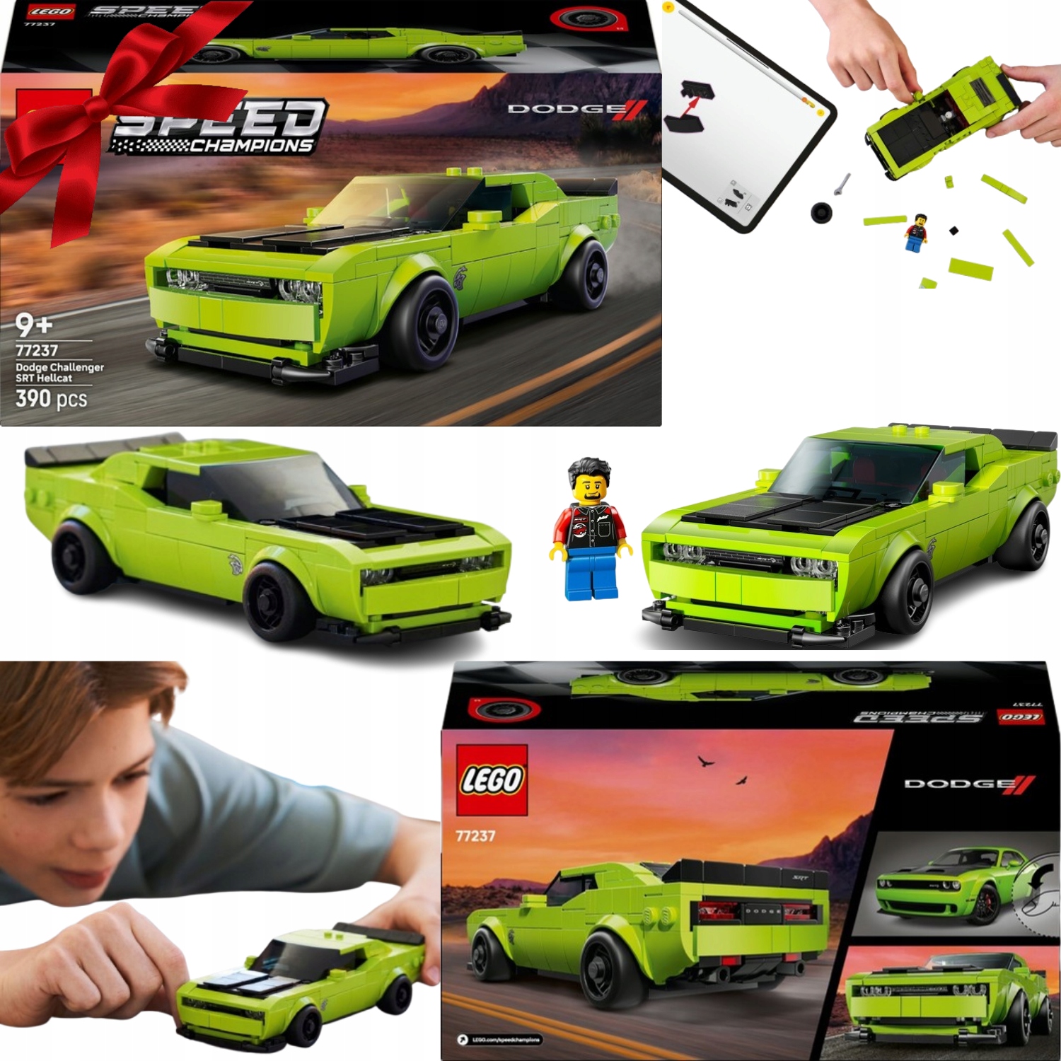 Lego Klocki Speed Champions 77237 Samochód Sportowy Dodge Challenger Srt