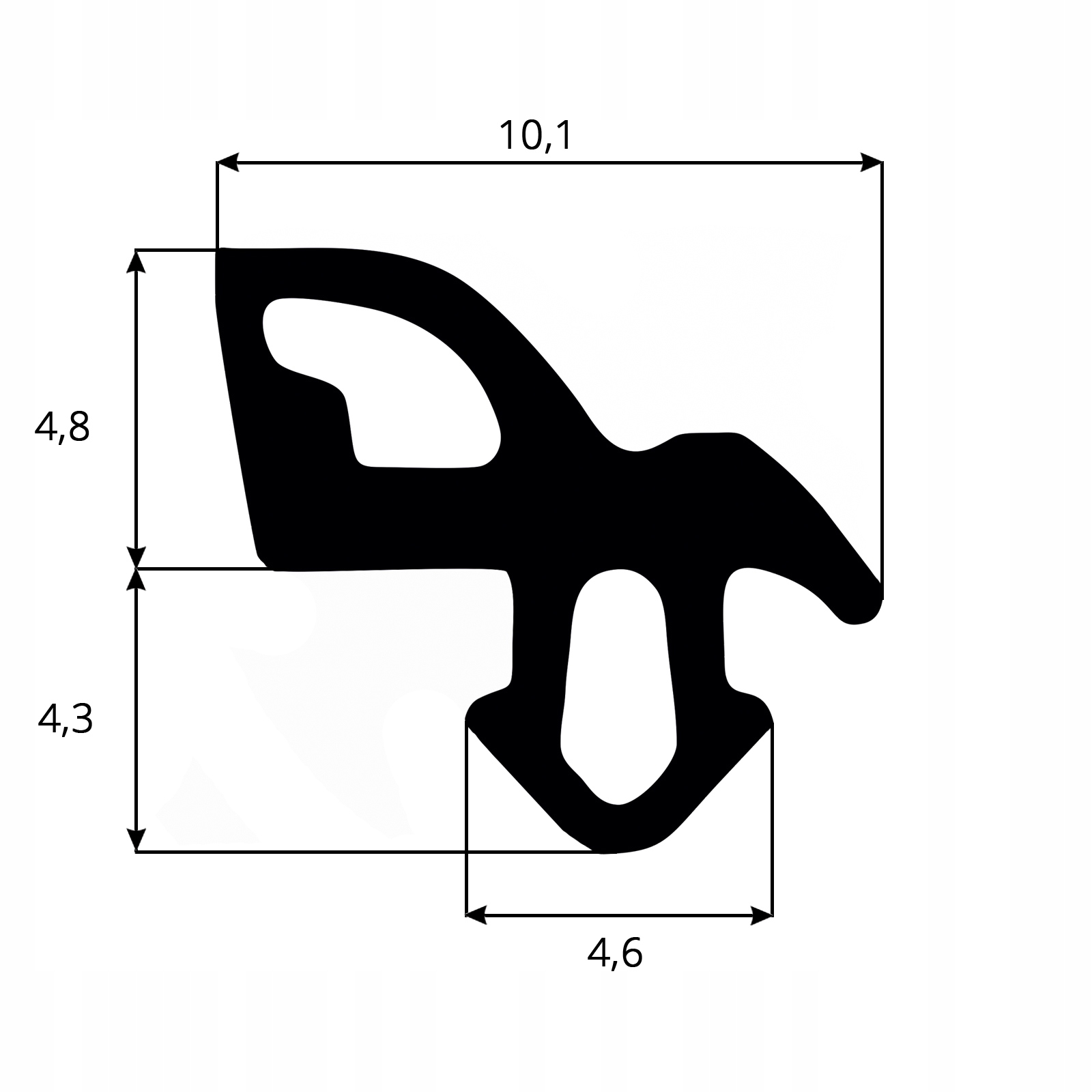 Uszczelka do Okien PCV ALUPLAST S-1559 - 10m Kod producenta UOS-1559.10