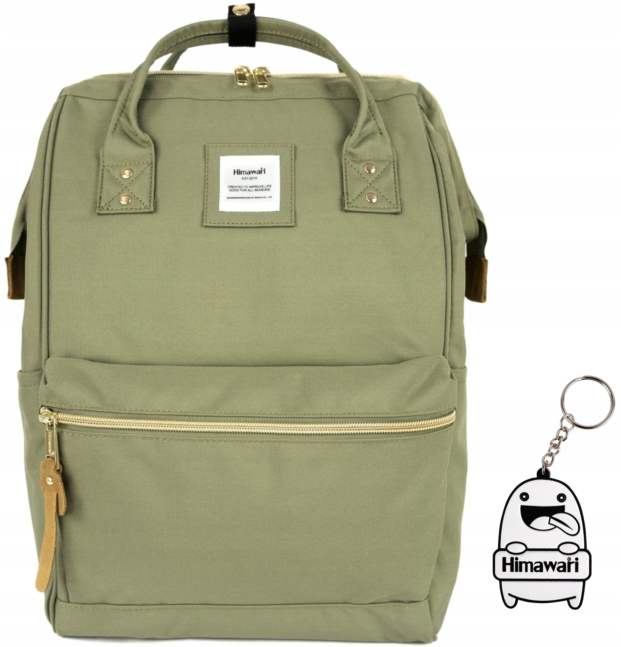 Batoh Himawari Classic – do práce do školy, módní, každodenní, khaki