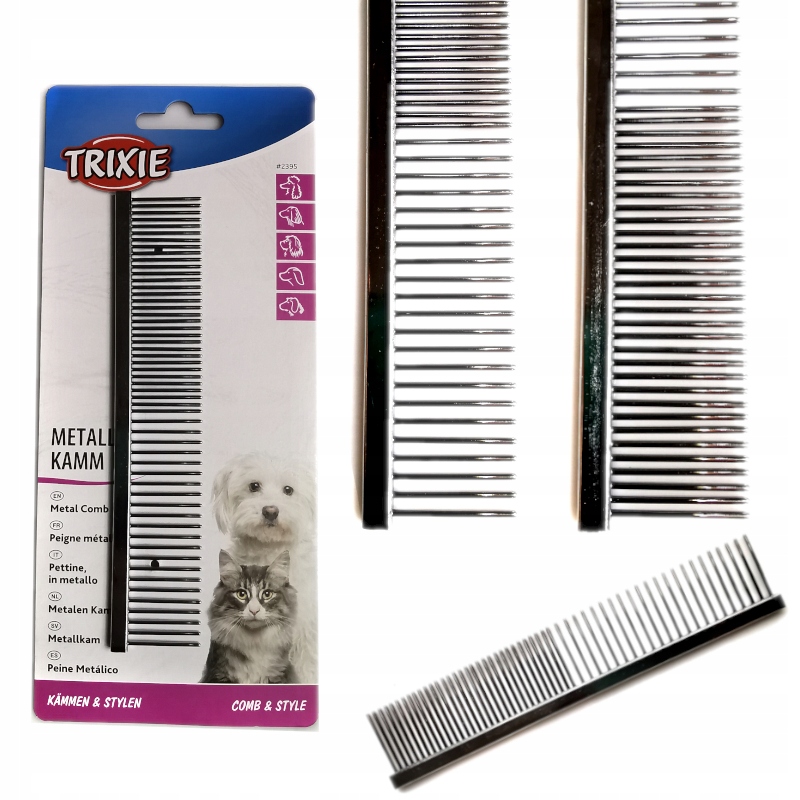 

Grzebień Metalowy 2w1 Dla Psa Kota Trixie