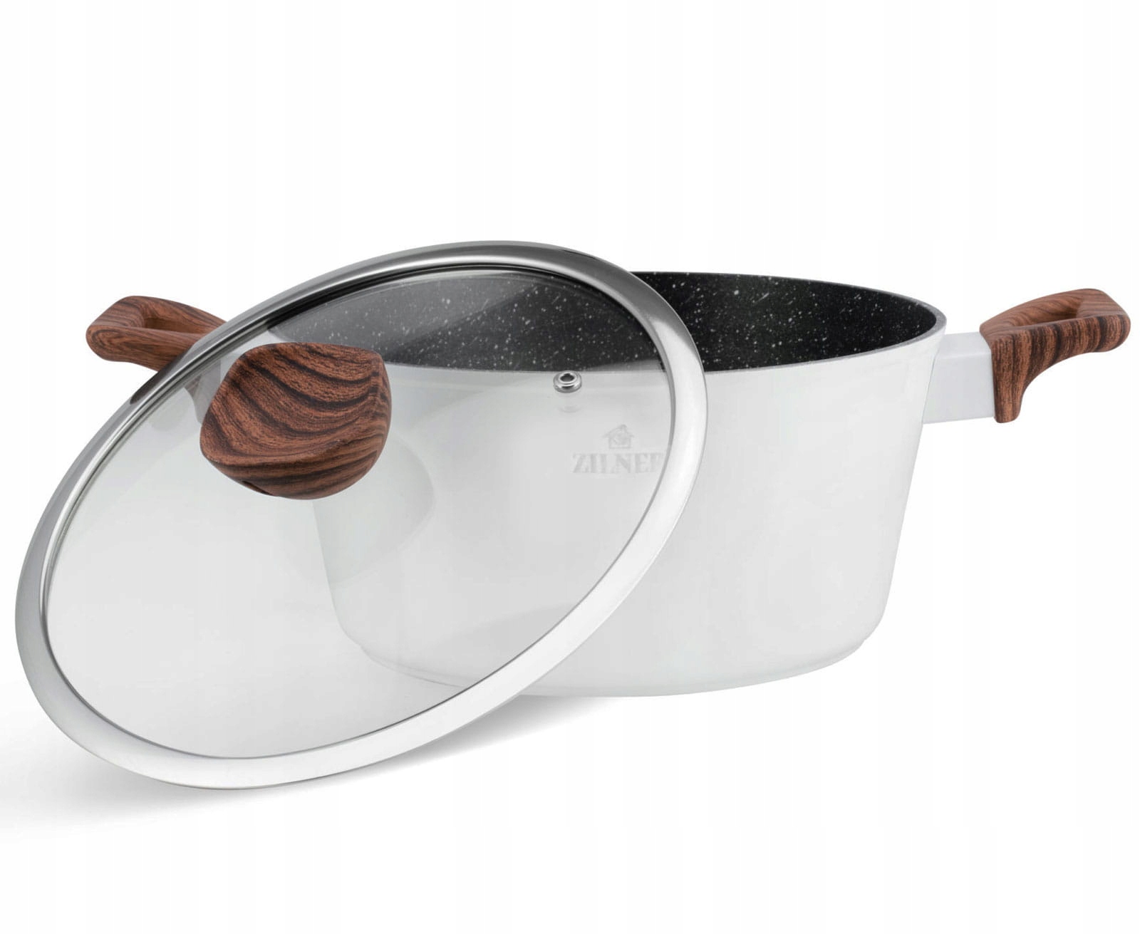 Komplet garnków z powłoką marmurową 21 ele. ZILNER White Lilly ZL-8543 Marka Zilner