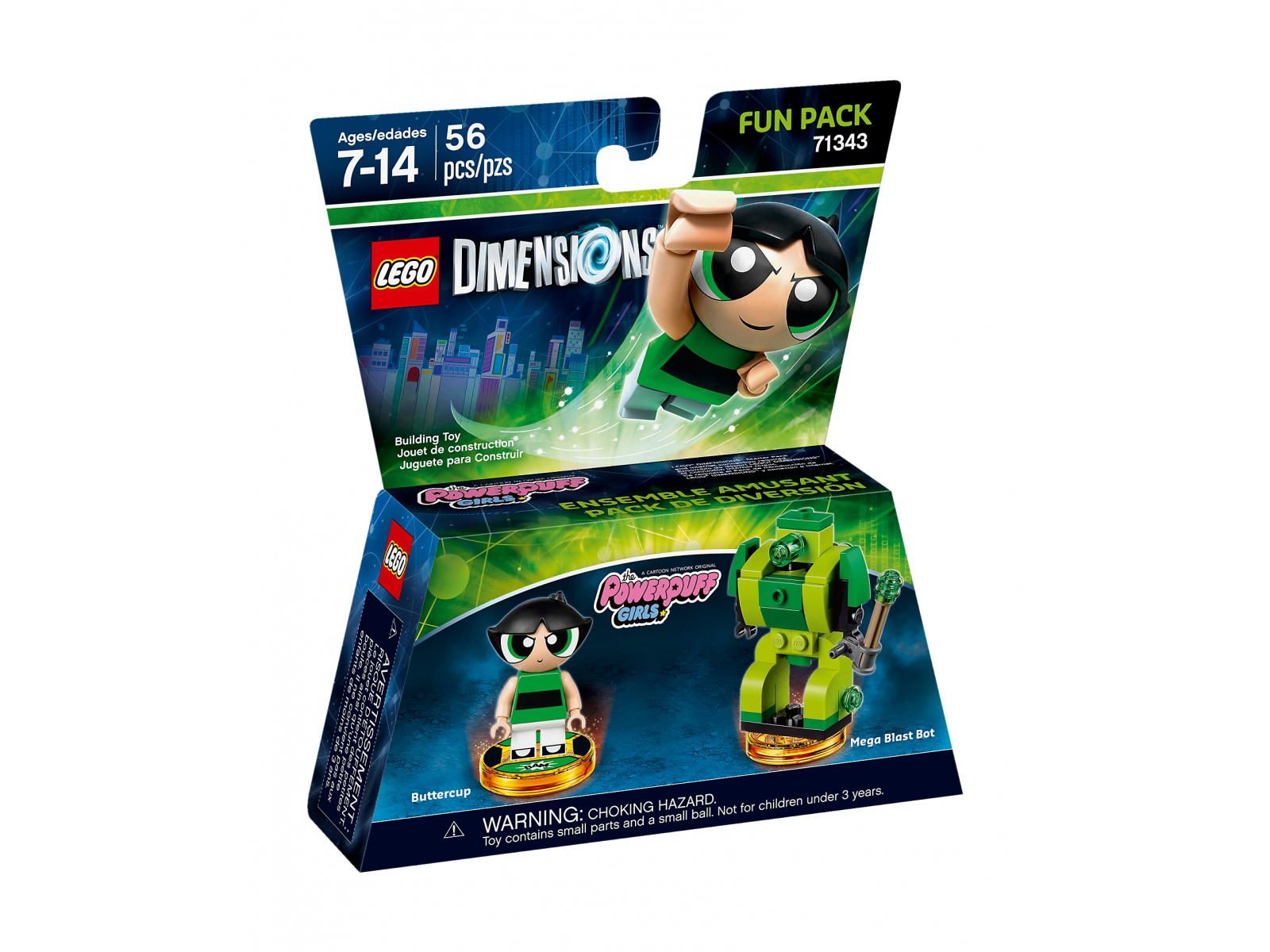 nový Lego Dimensions 71343 The Powerpuff Girls Atomovka Brawurka Misb 2017