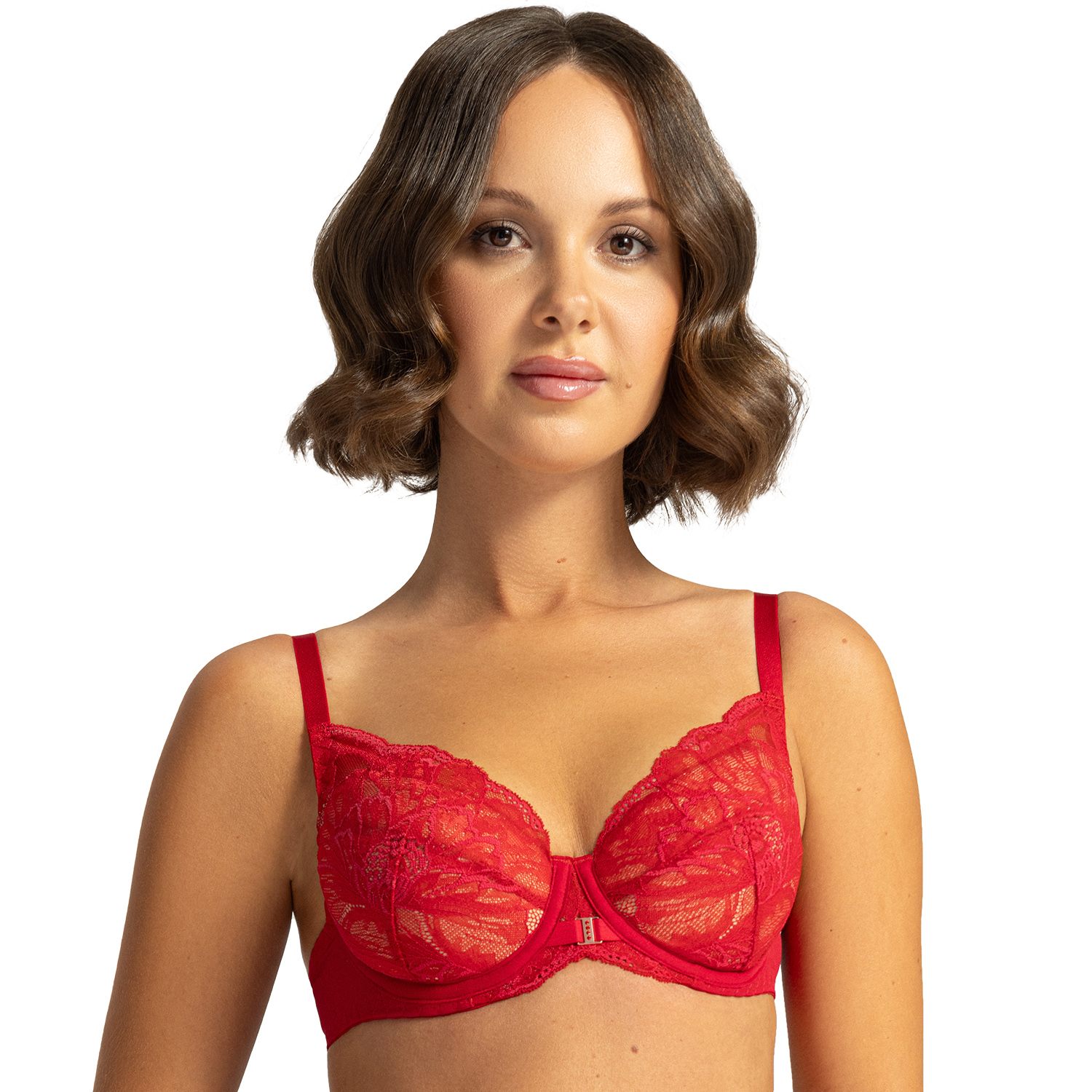 Ava 2156 Grace barbados krajka červená Podprsenka Push-up 70C