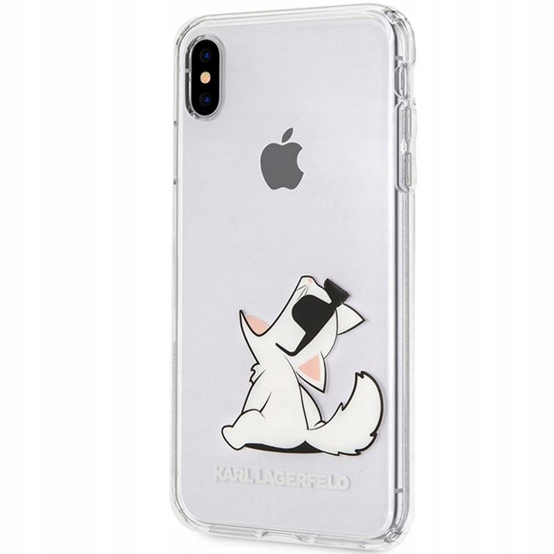 Karl Lagerfeld Choupette Fun Sunglasses Etui iPhone Xs Max (przezroczysty