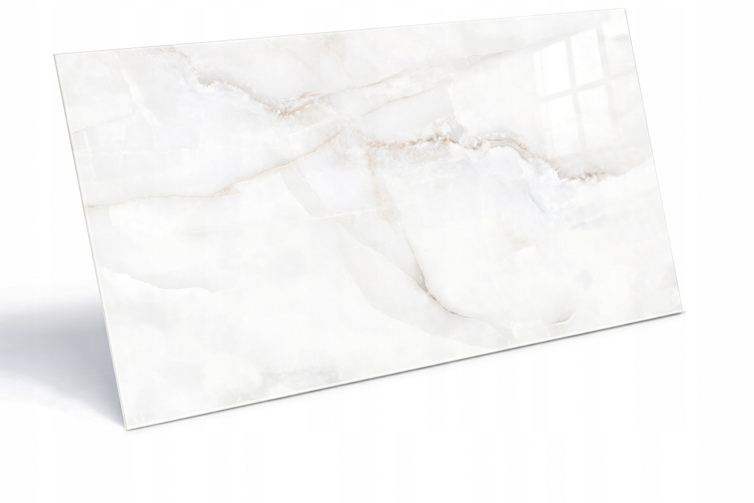 PŁYTKI PODŁOGOWE ŚCIENNE ŁAZIENKOWE GRES BIAŁY MARMUR 60X120 POŁYSK