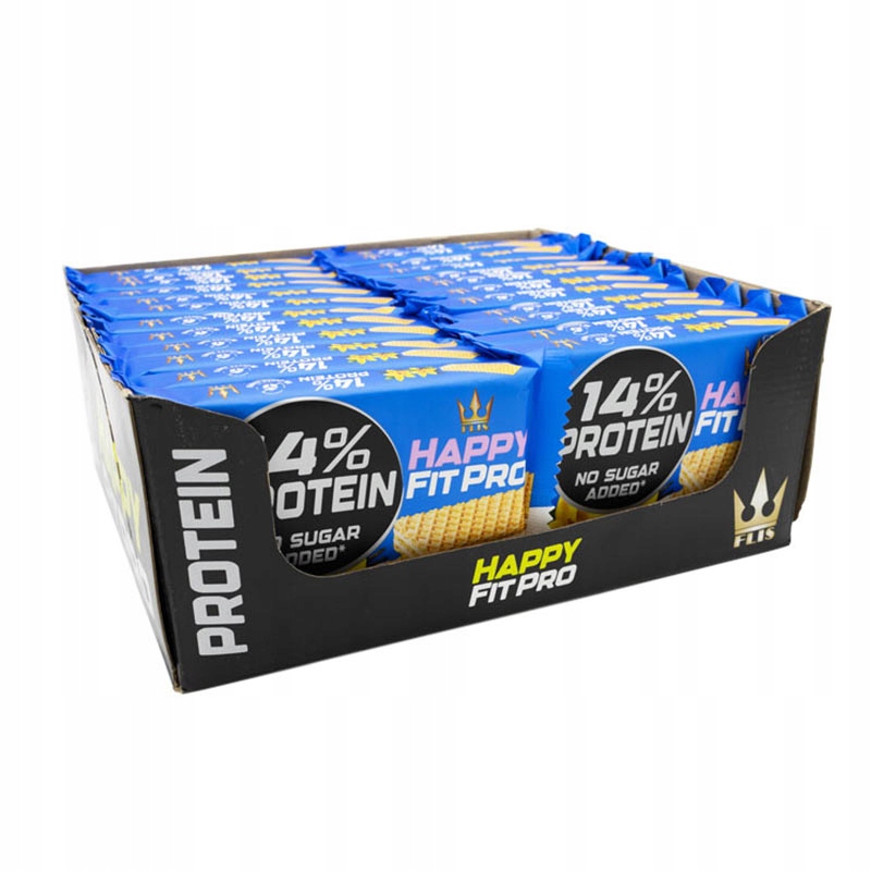 Oplatky Happy Fit Pro Oplatky bez přidaného cukru Vanilkové oplatky 24 ks