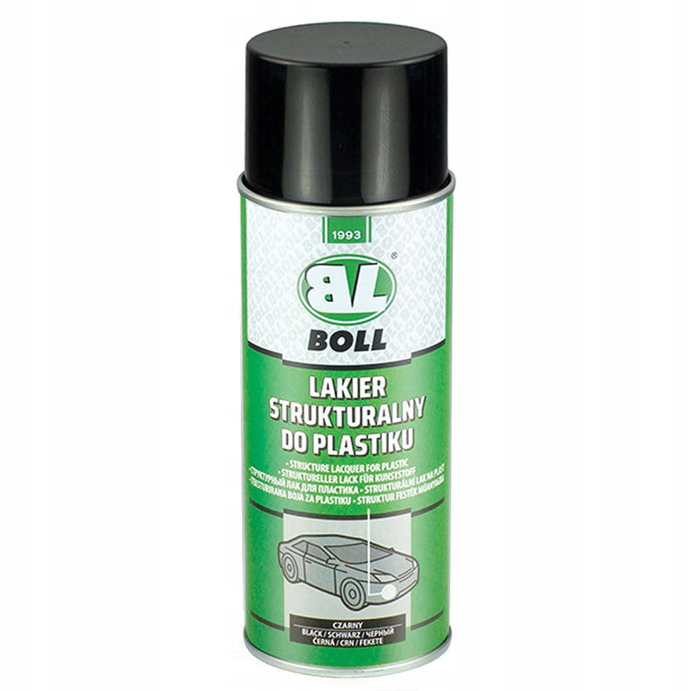 Boll lakier strukturalny do plastiku Czarny 400 ml