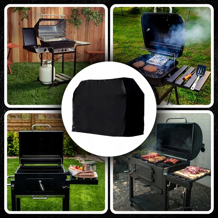 POKROWIEC NA GRILLA GRIL GAZOWY XL OSŁONA PLANDEKA WODOODPORNY MOCNY Wysokość produktu 117 cm