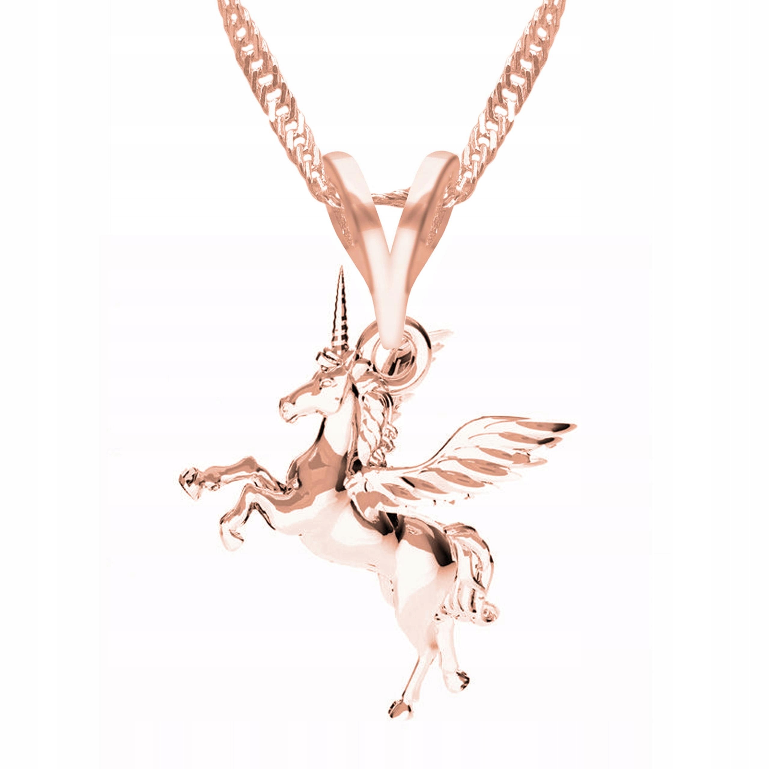 Náhrdelník Pozlacený jednorožec Unicorn Přívěsek s jednorožcem Stříbro 925