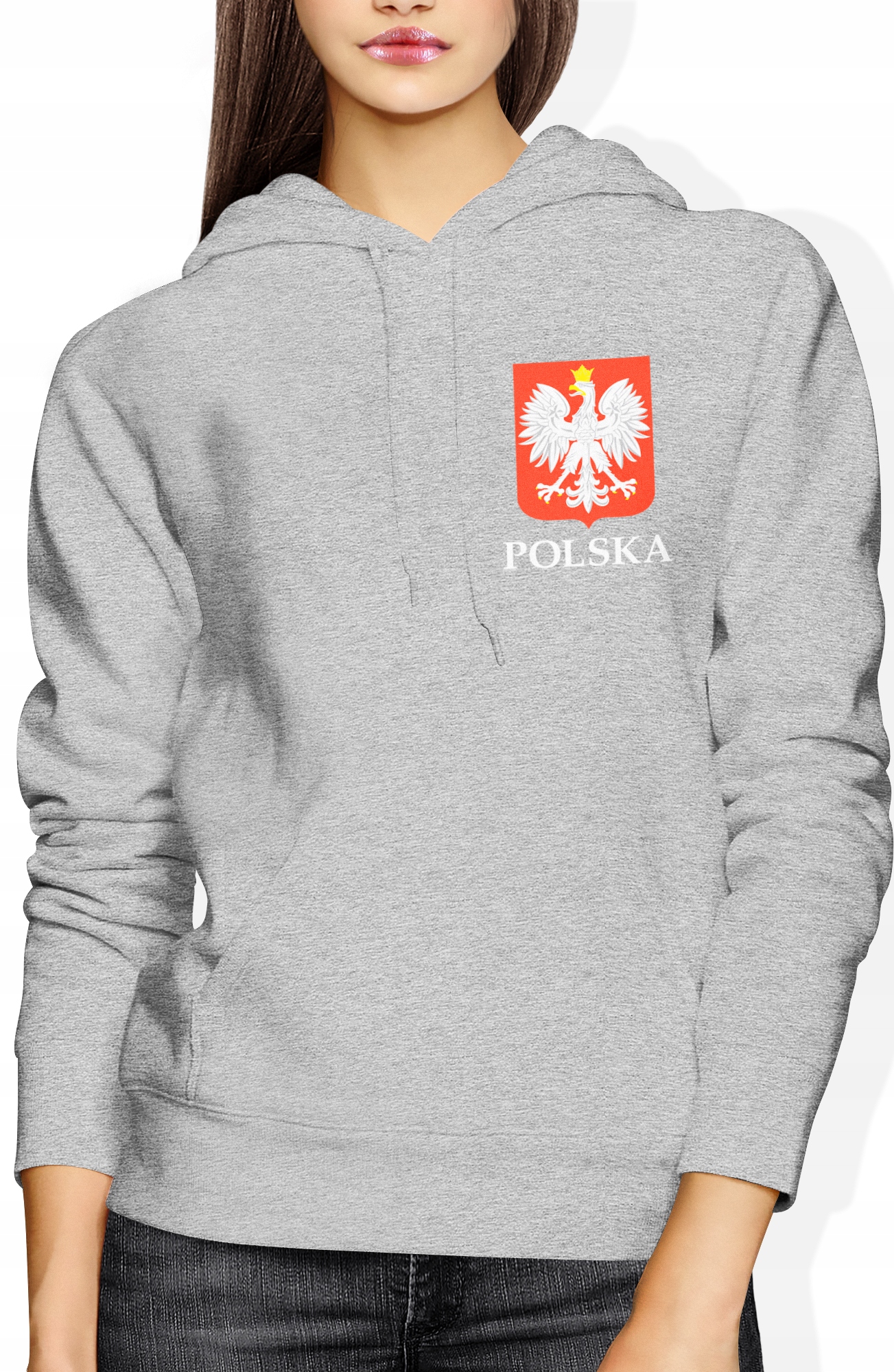 

Damska Bluza Z Kapturem Polska Patriotyczna R. M