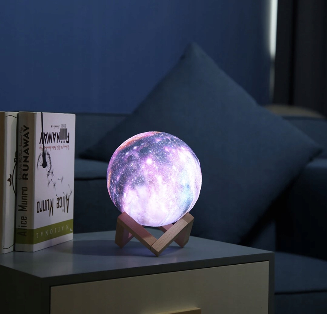 Księżyc 3D Lampka Nocna Duża Lampa Moon Light 20 Trybów na Prezent + Pilot Marka IZOXIS