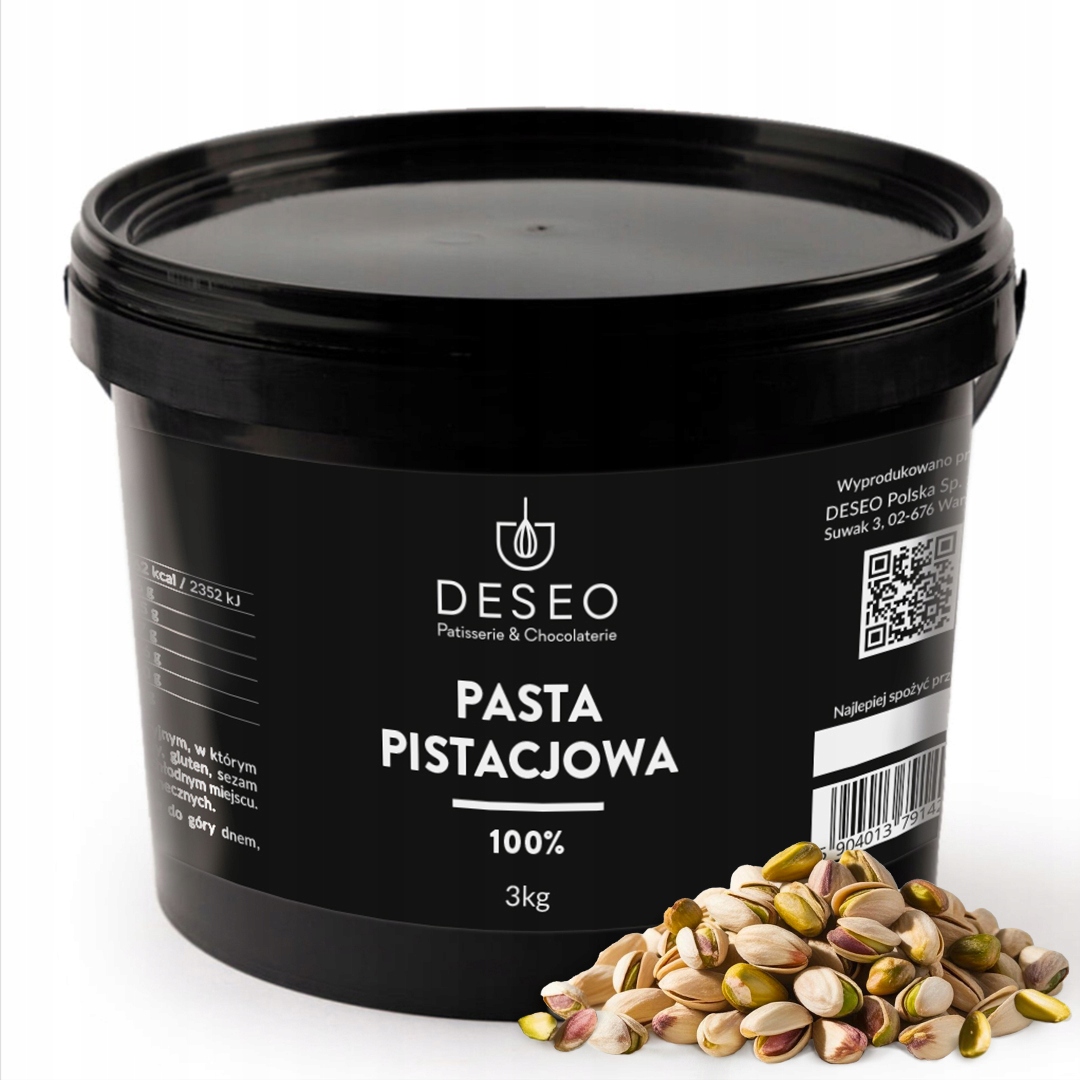 Deseo Pistáciová pasta 100% Deseo Bez přísad Přírodní 3 Kg