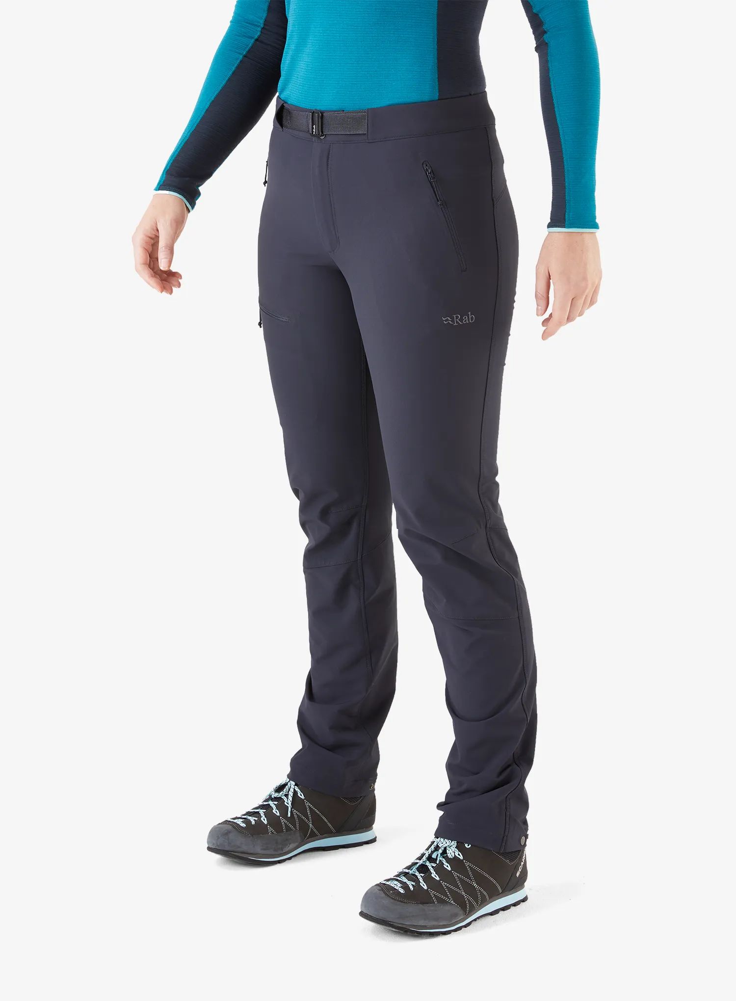 Dámské softshellové kalhoty Rab Incline As Pants ebony/ebony S