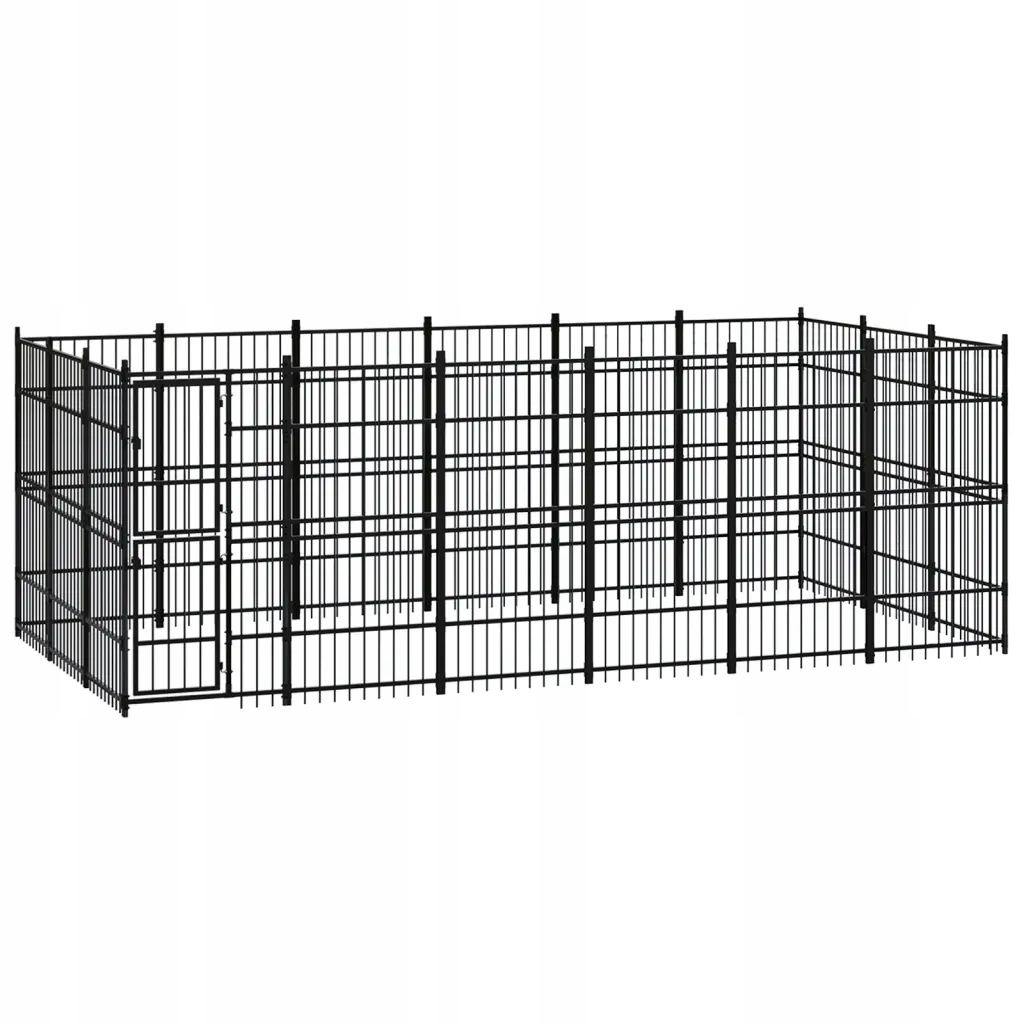 Levně Kotec pro psa, ocelová, 16,59 m²