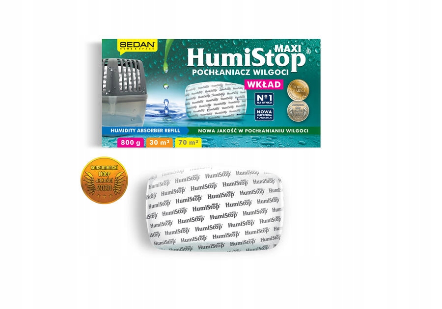 

Pochłaniacz wilgoci Humistop 800 g wkład zapasowy