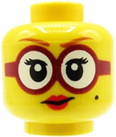 

Lego głowa główka figurki damska, okulary