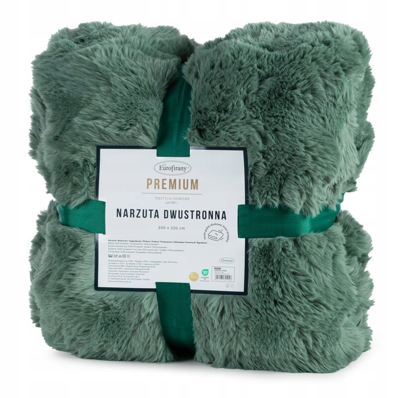 Narzuta Na Łóżko Gruba Ciepła Efekt 3D Lily 200X220 Szałwiowa