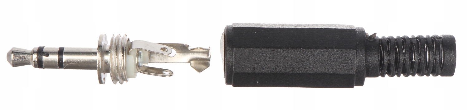 Wtyk plastikowy JACK-W/3.5/S stereo Złącza wtyk minijack 3,5 mm