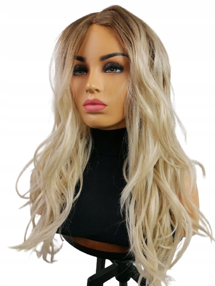 Paruka Hazel severská blond s efektem odrostu vlnitá ultralehká Nessaja