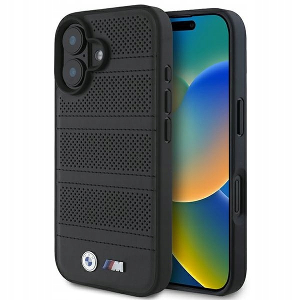 Bmw BMHMP16S23PUSPK iPhone 16 6.1" černý/black hardcase M Perforated And S