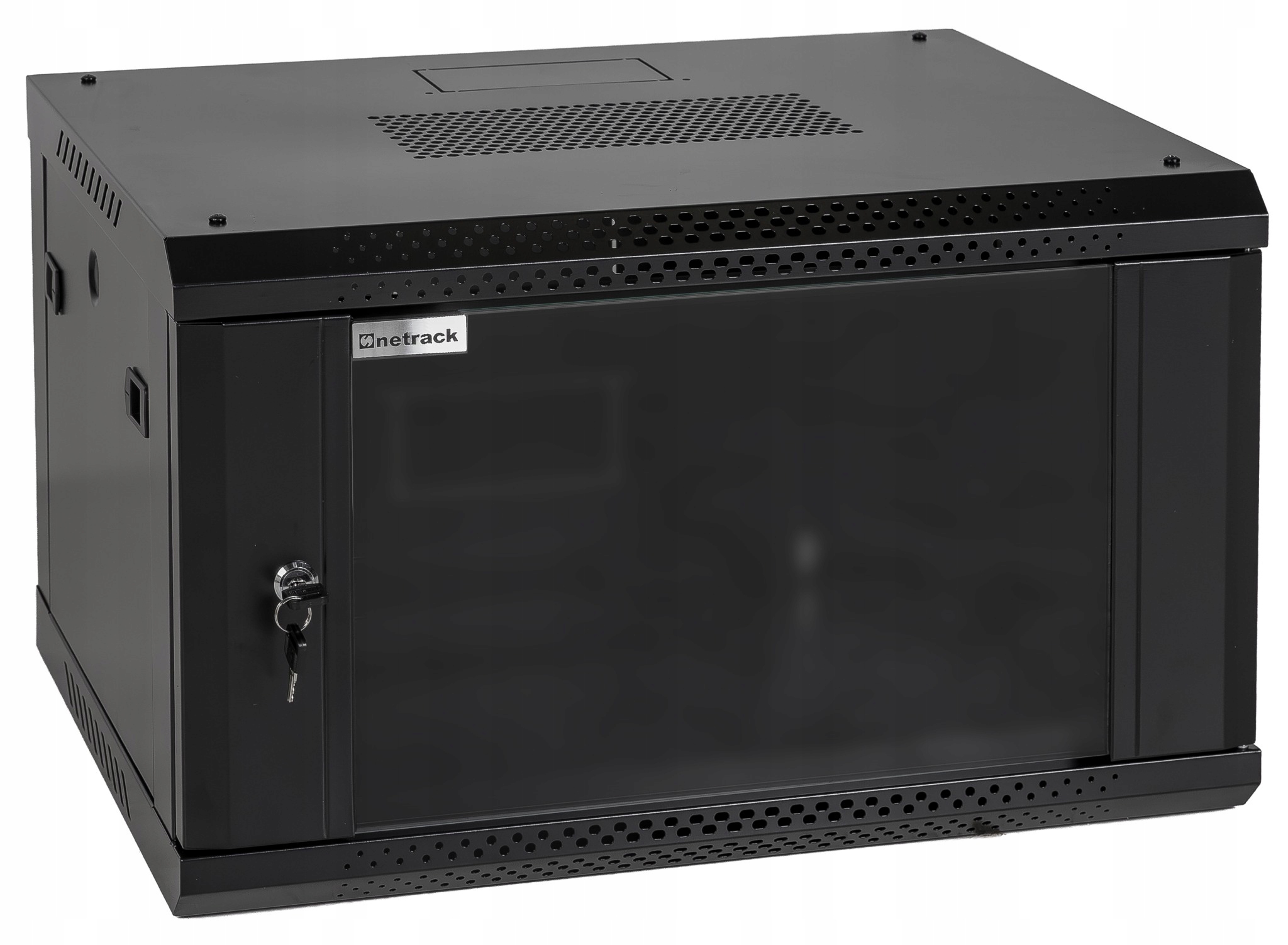 Szafa wisząca Netrack 19” 6U czarna 600x450 mm