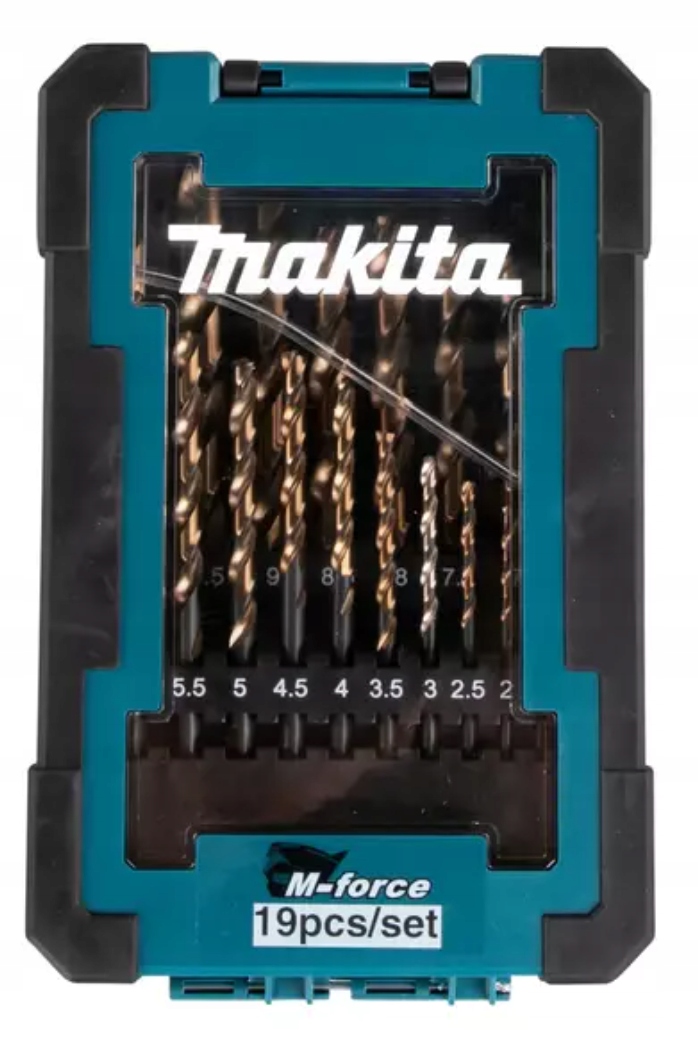 Sada vrtáků do kovu HSSMForce 1-10 mm 19ks Makita