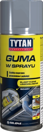 Tytan Guma W Sprayu 400ml Szara