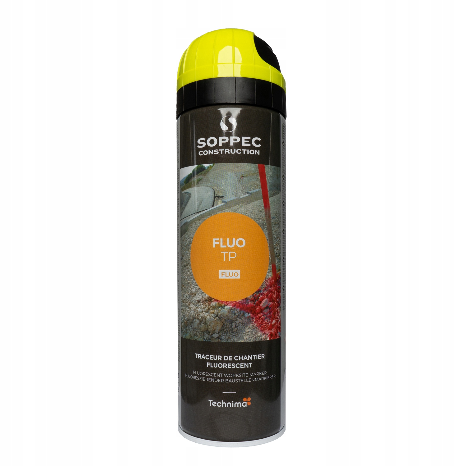 Farba geodezyjna SOPPEC FLUO TP fluo żółty 500 ml