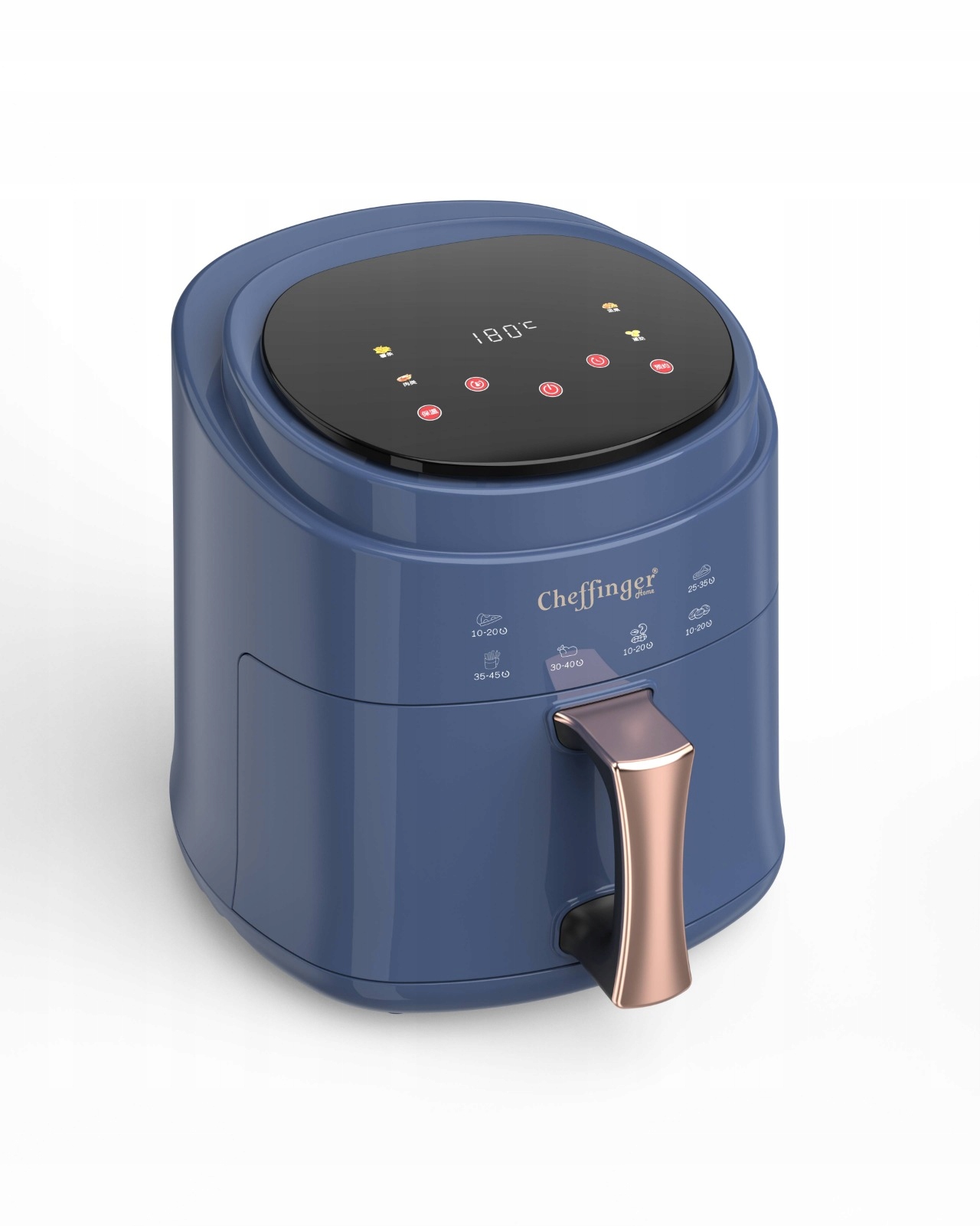 Fritéza Bez Tuku Modrá 1400W 8L Air Fryer Fit Moderní Zdrow