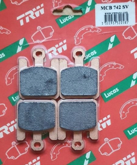 MCB742SV - Колодки ветчины передние TRW KAWASAKI ZX-12R Ninja 04-06