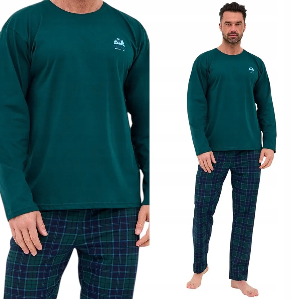 Pánské Pyžamo Cornette 124 Denali 3 XL 50 Tmavě zelená