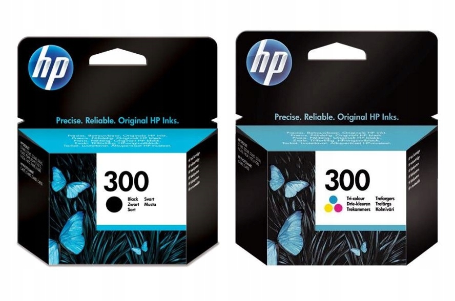 Sada atramentov Hp 300 CC643EE CC640EE Cmyk Hp DeskJet D1660 D2560 D2660