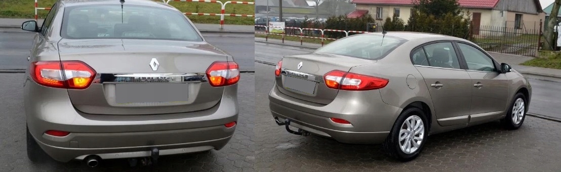 ORYGINALNY HAK HOLOWNICZY+13PIN RENAULT FLUENCE Uciąg 1300 kg