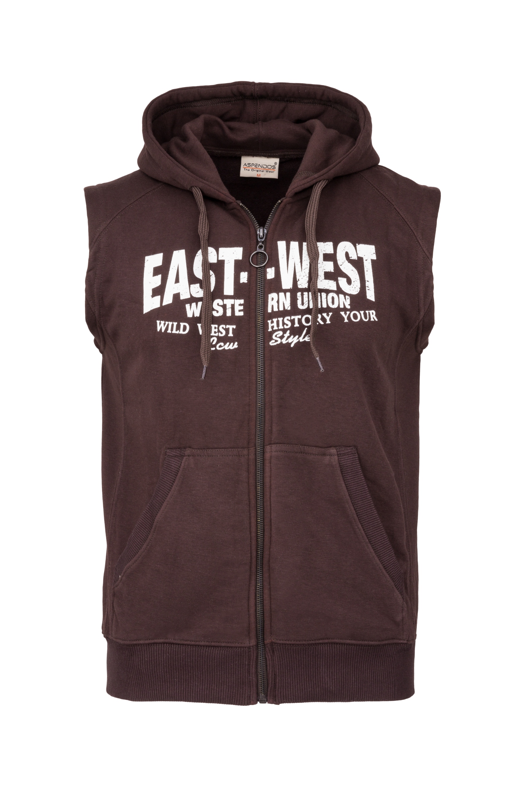 

Bezrękawnik bawełniany z kapturem Aspendos _M