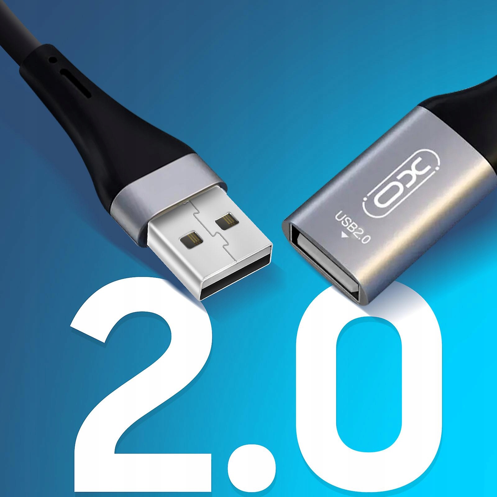 Przedłużacz portu USB 2.0 3m żeński-męski przedłużka kabel przedłużający Model PF40498DF-23