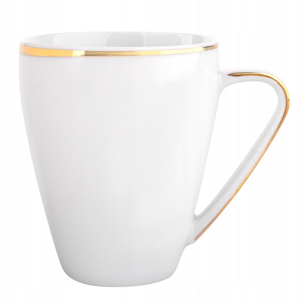 

Glamour Kubek do kawy herbaty Złoty pasek 350ml