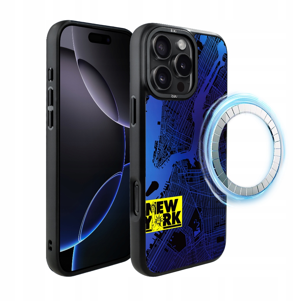 Pouzdro Ibizu DropGuard Matt iPhone 16 Pro s MagSafe, New York