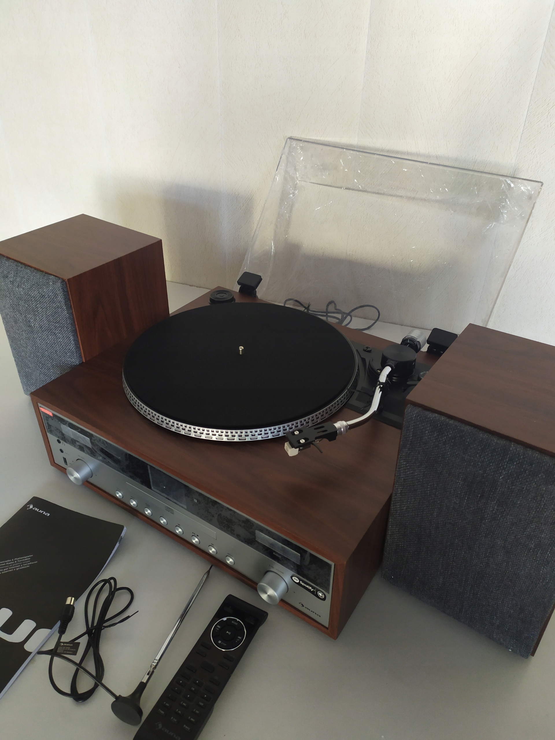 Wieża gramofon Radio WiFi DAB FM BT Spotify Radio FM