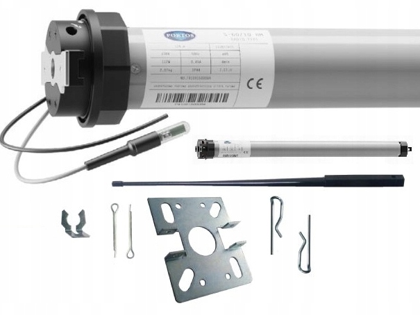 Rádiový motor pre vonkajšie rolety Portos Fi 60 mm 30 Nm s diaľkovým ovládaním