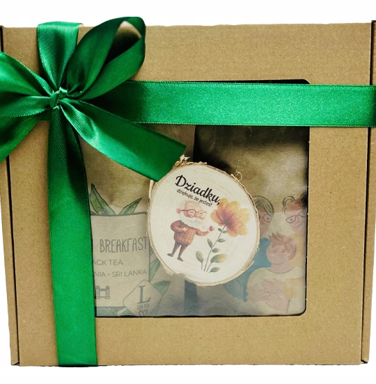 Levně Dárková Sada Den dědečka v krabičce Čaj Magnet Dárek