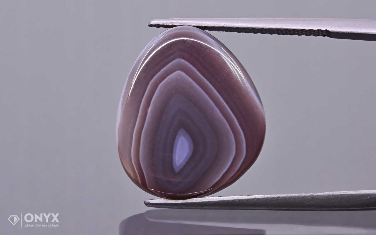 Achát Botswana konvexní nepravidelná dlažba 18,2x16 mm